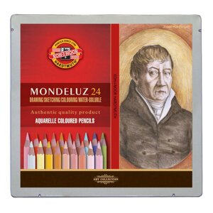 Карандаши акварельные "Mondeluz Portrait", 24 цвета