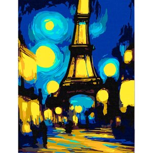 Картина по номерам "Ван Гог Ночной Париж"