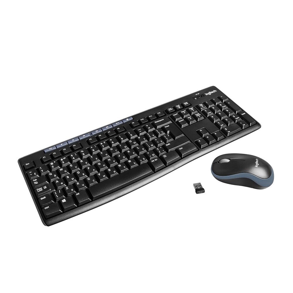 Клавиатура + мышь Logitech "MK270", беспроводная, черный от компании «Офистон маркет» - фото 1