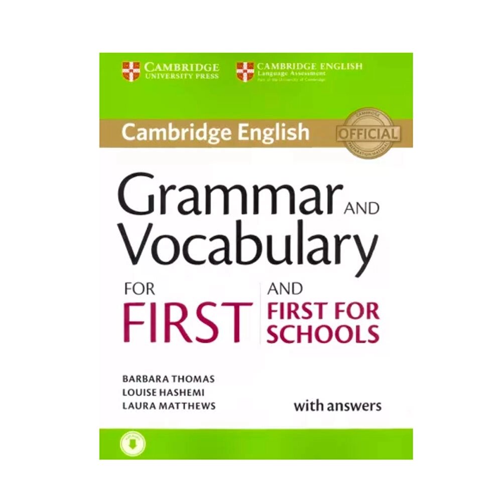 Книга "Grammar and Vocabulary for First and First for Schools Book with Answers and Audio", Barbara T. от компании «Офистон маркет» - фото 1