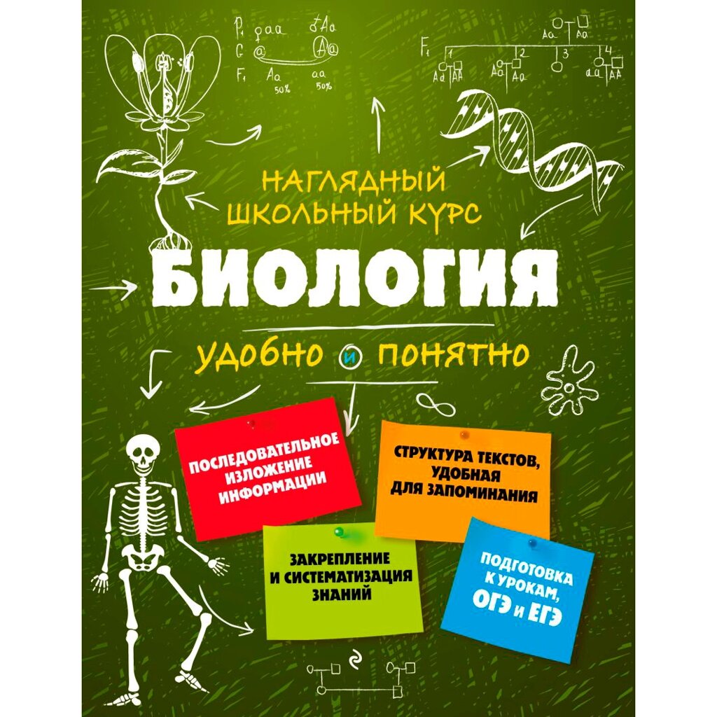 Книга "Наглядный школьный курс. Биология", Оксана Мазур, Татьяна Никитинская от компании «Офистон маркет» - фото 1