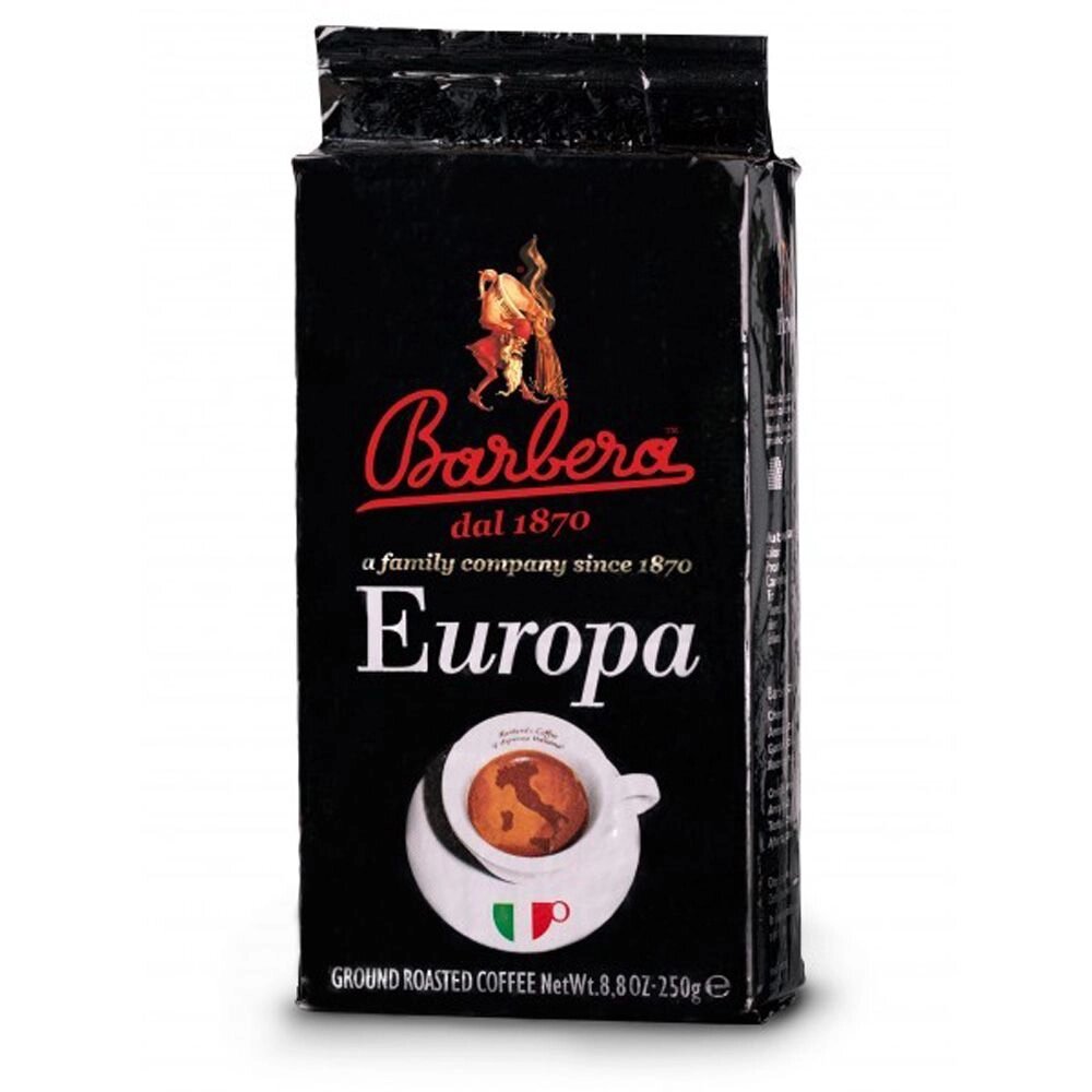 Кофе "BARBERA" Europa, молотый, 250 г от компании «Офистон маркет» - фото 1