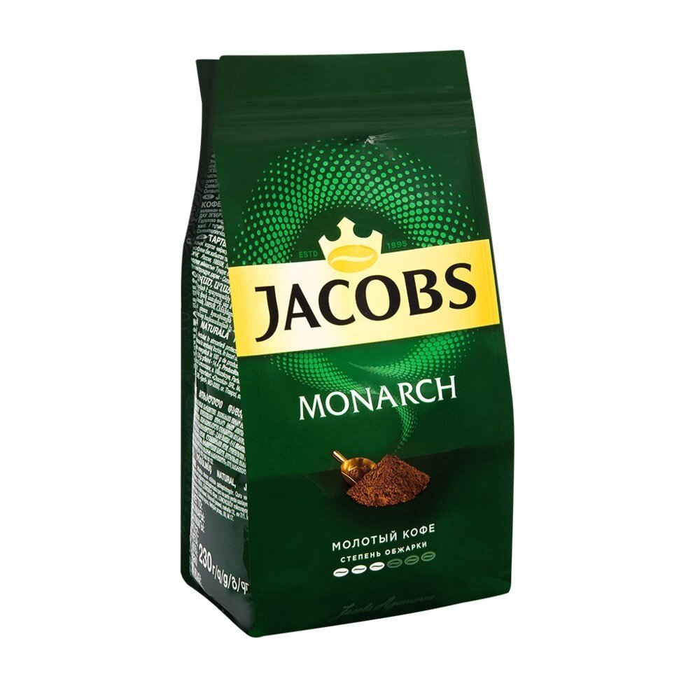 Кофе "Jacobs Monarch" классический, молотый, 230 г от компании «Офистон маркет» - фото 1