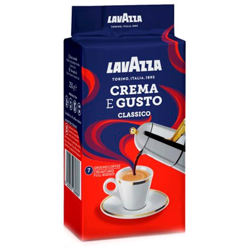 Кофе "Lavazza" Crema e Gusto, молотый, 250 г от компании «Офистон маркет» - фото 1