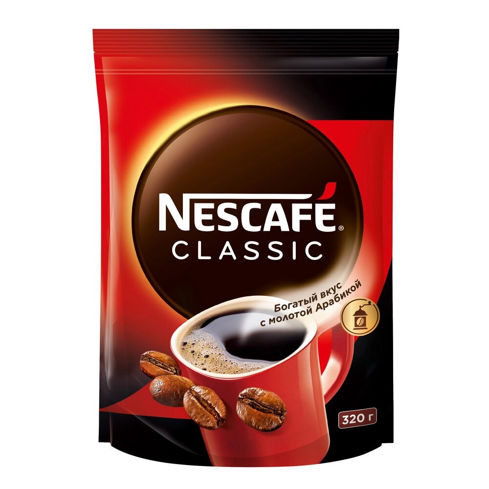 Кофе "Nescafe Classic", растворимый, 320 г от компании «Офистон маркет» - фото 1