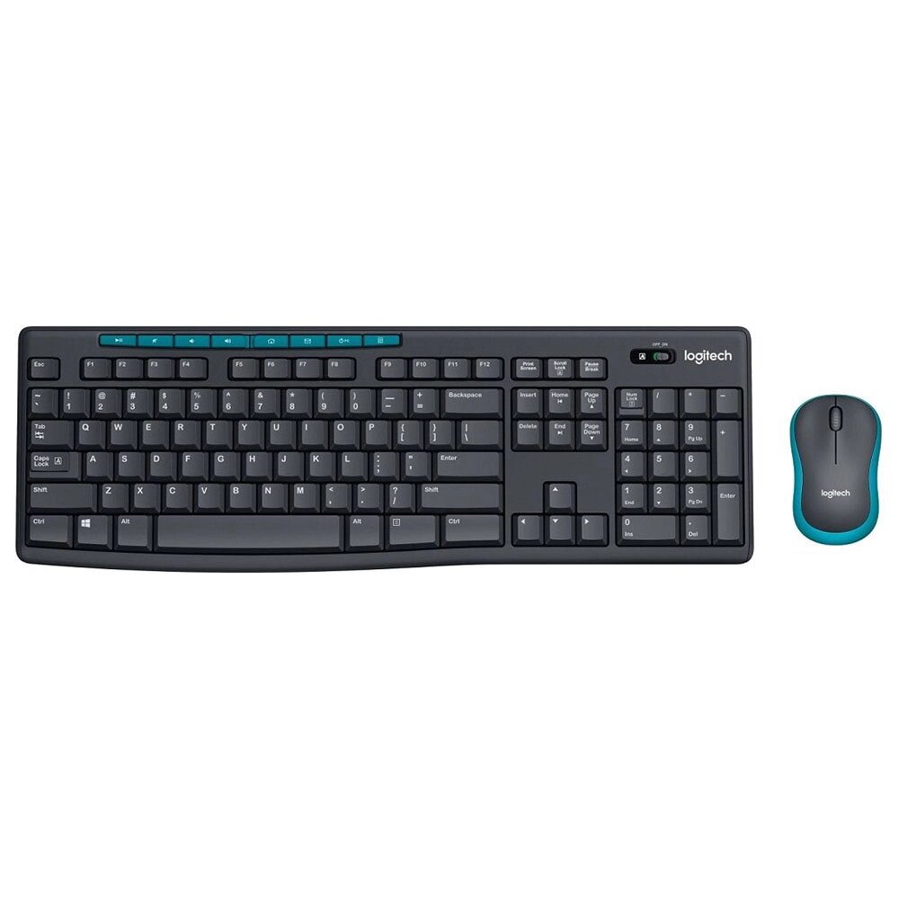 Комплект клавиатура и мышь "Logitech MK275", черный, синий от компании «Офистон маркет» - фото 1