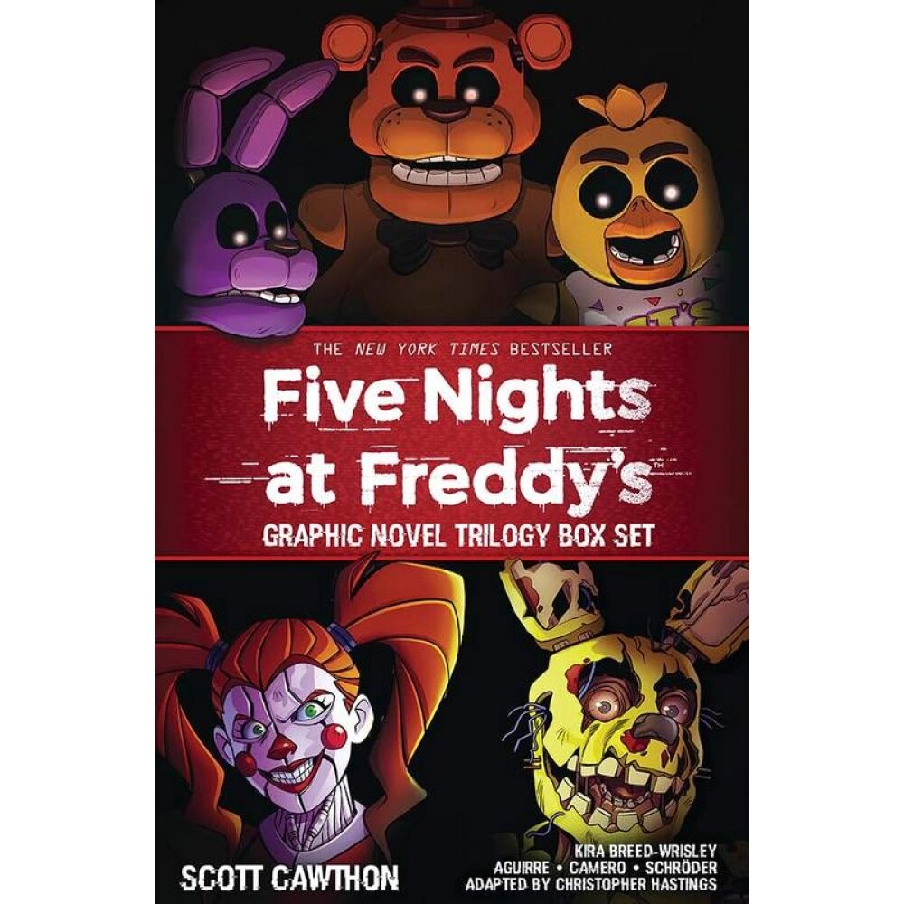 Комплект на английском языке "Five Nights at Freddy's Graphic Novel Trilogy Box Set", Scott Cawthon, Elley Cooper от компании «Офистон маркет» - фото 1