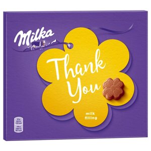 Конфеты "Milka. Thank you" с молочной начинкой, 110 г