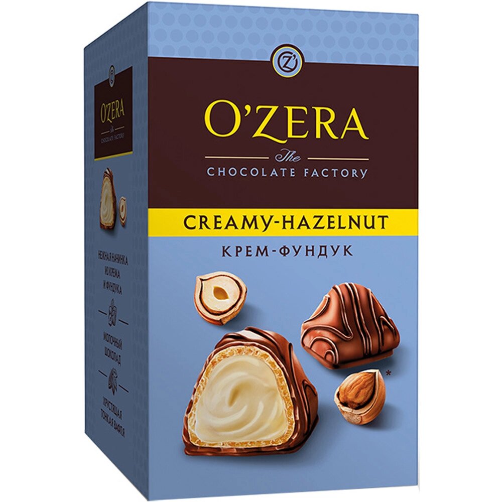 Конфеты шоколадные "O`Zera Creamy Hazelnut", 150 г от компании «Офистон маркет» - фото 1