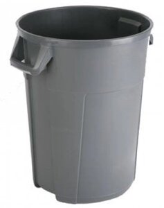 Контейнер пластиковый для мусора Vileda "Титан", 120л, серый