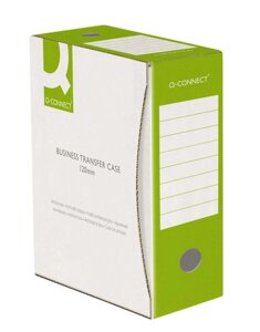 Коробка архивная "Q-Connect", 120x339x298 мм, зеленый