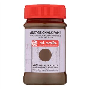 Краска декоративная "VINTAGE CHALK PAINT", 100 мл, 4031 теплый шоколад
