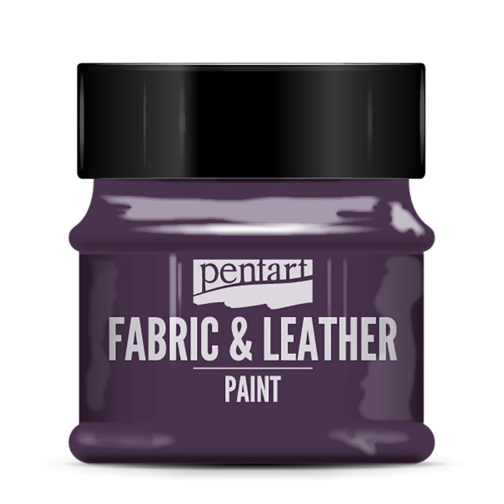 Краска для текстиля "Pentart Fabric & Leather paint", 50 мл, фиолетовый от компании «Офистон маркет» - фото 1