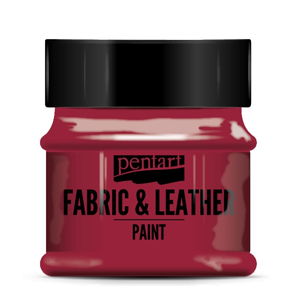 Краска для текстиля "Pentart Fabric & Leather paint", 50 мл, красный от компании «Офистон маркет» - фото 1