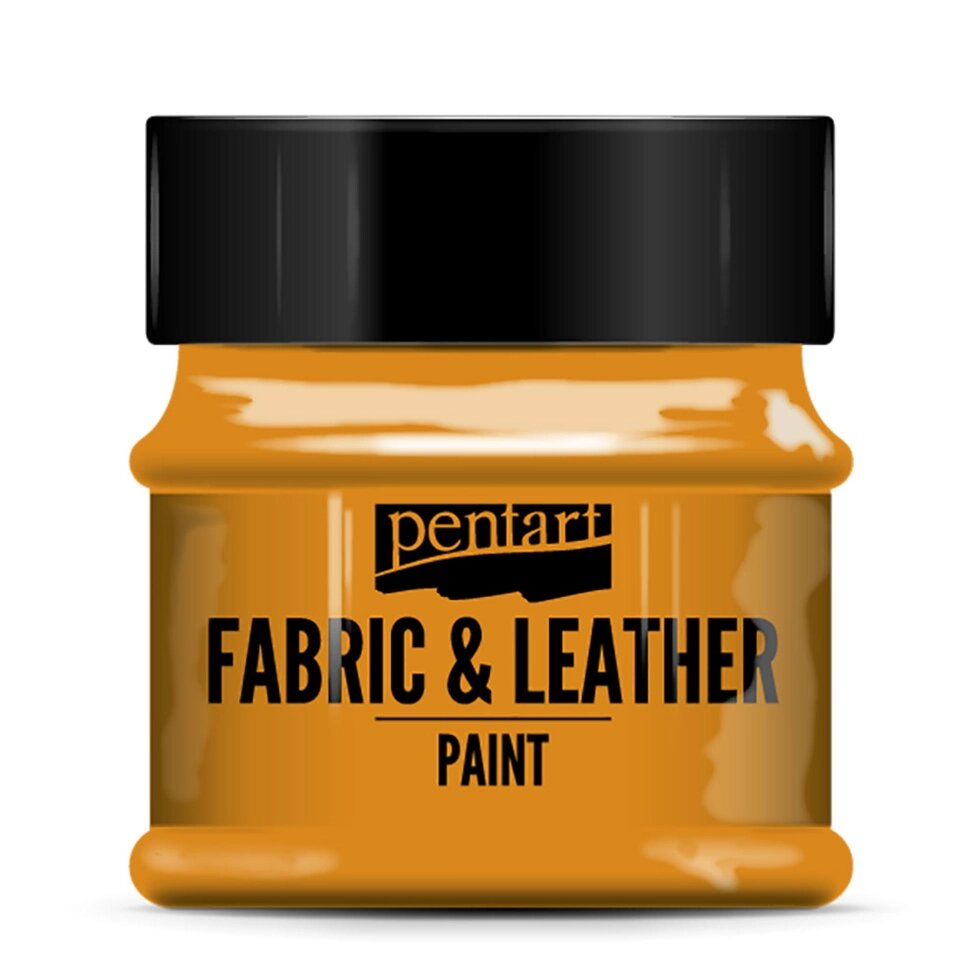 Краска для текстиля "Pentart Fabric & Leather paint", 50 мл, оранжевый от компании «Офистон маркет» - фото 1