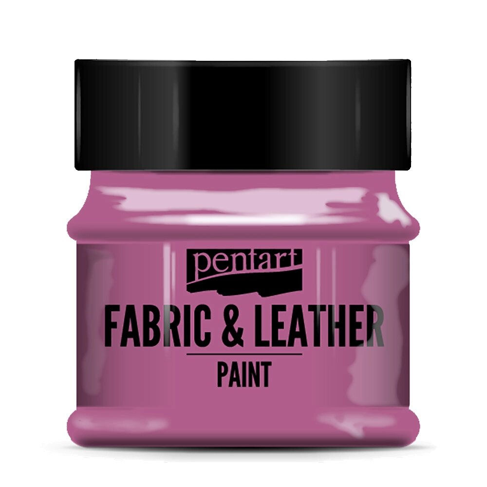 Краска для текстиля "Pentart Fabric & Leather paint", 50 мл, пурпурный от компании «Офистон маркет» - фото 1