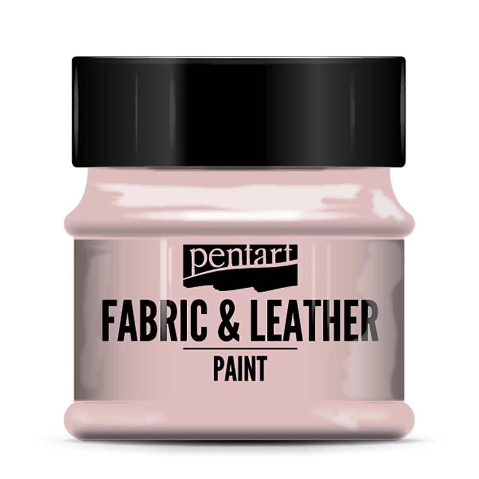 Краска для текстиля "Pentart Fabric & Leather paint", 50 мл, розовый от компании «Офистон маркет» - фото 1