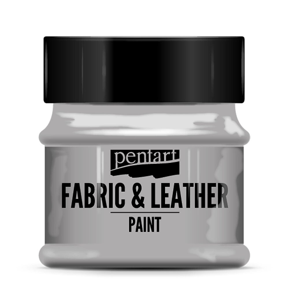 Краска для текстиля "Pentart Fabric & Leather paint", 50 мл, серебро от компании «Офистон маркет» - фото 1