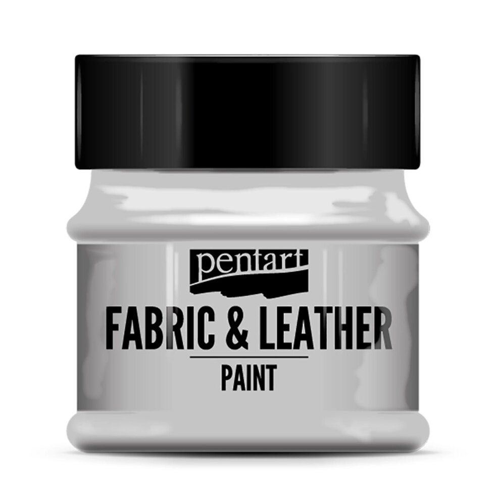 Краска для текстиля "Pentart Fabric & Leather paint", 50 мл, серый от компании «Офистон маркет» - фото 1