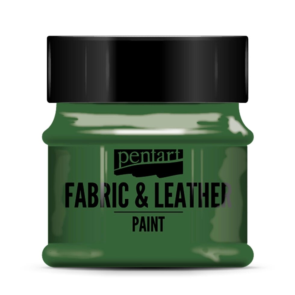 Краска для текстиля "Pentart Fabric & Leather paint", 50 мл, зеленый от компании «Офистон маркет» - фото 1