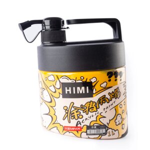 Краски акриловые "Himi Miya", 060 средний желтый, 1 л, банка с помпой