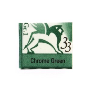 Краски акварельные "Renesans", 33 зеленый хром основной, кювета