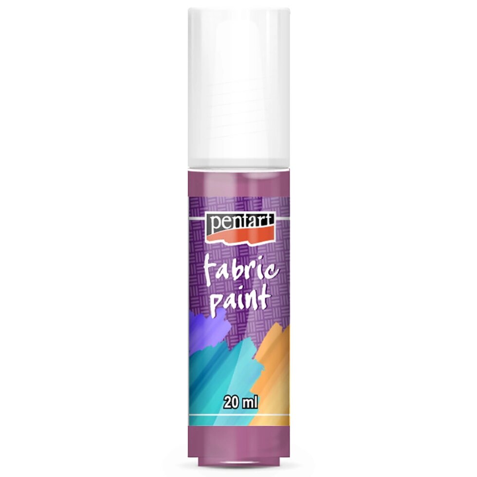 Краски для текстиля "Pentart Fabric paint", 20 мл, малиновый от компании «Офистон маркет» - фото 1