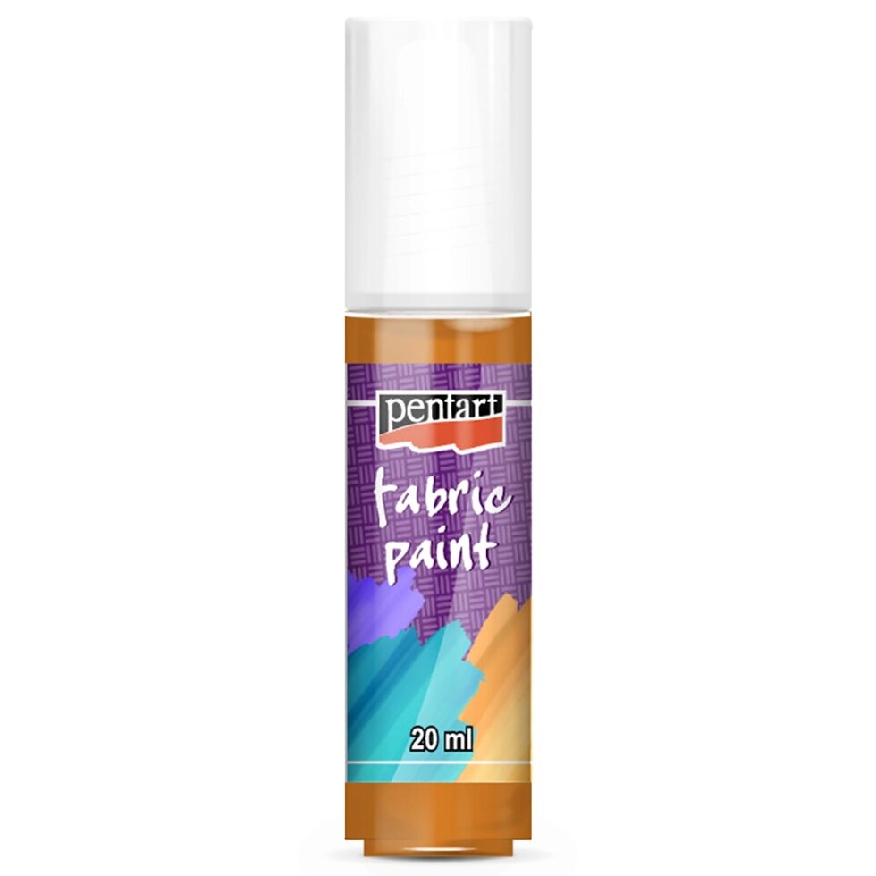 Краски для текстиля "Pentart Fabric paint", 20 мл, оранжевый от компании «Офистон маркет» - фото 1