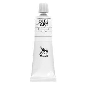 Краски масляные Renesans "Oils for art", 53 белила двойного покрытия, 60 мл, туба