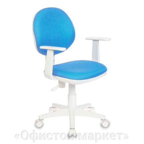 Кресло для детей Бюрократ "CH-W356AXSN/15-ткань, пластик, голубой