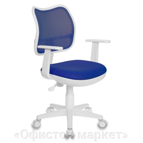 Кресло для детей "Бюрократ CH-W797", сетчатая ткань, пластик, синий