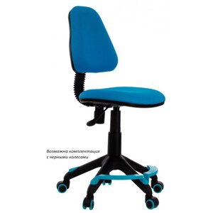 Кресло для детей Бюрократ "KD-4-F", ткань, пластик, голубой