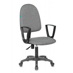 Кресло для персонала "Бюрократ CH-1300N Престиж+ткань, пластик, серый