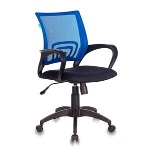 Кресло для персонала Бюрократ "CH-695N/BLACK", ткань, пластик, синий
