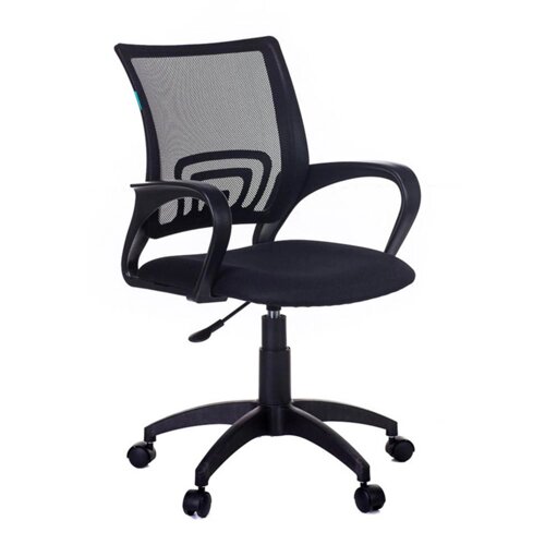 Кресло для персонала "Бюрократ CH-695NLT/BLACK" ткань, пластик, черный