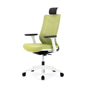 Кресло для руководителя "Nature II Slider", пластик, ткань, зеленый