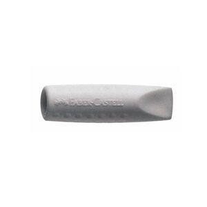 Ластик-насадка на карандаш Faber-Castell "2001", 2 шт, серый
