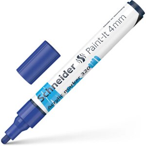 Маркер акриловый "Schneider Paint-It 320", синий