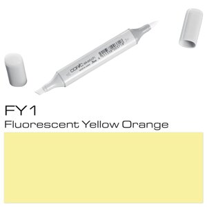 Маркер перманентный "Copic Sketch", FY-1 флуоресцентный желто-оранжевый