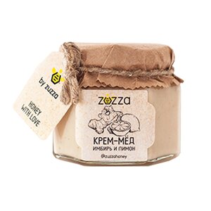 Мед-крем "Zuzza", имбирь, лимон, 150 г