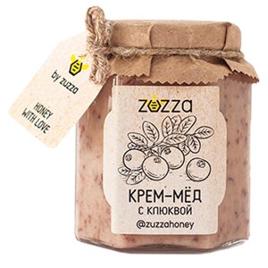 Мед-крем "Zuzza", имбирь, лимон, 240 г