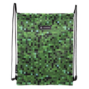 Мешок для обуви "Pixel one", 44x33 см, зелёный
