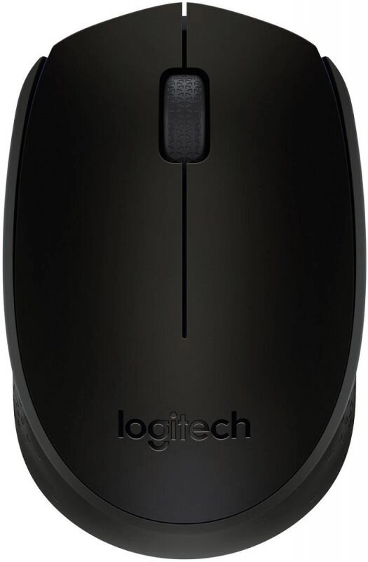 Мышь Logitech "B170", беспроводная, 1000  dpi, 3 кнопки, черный от компании «Офистон маркет» - фото 1