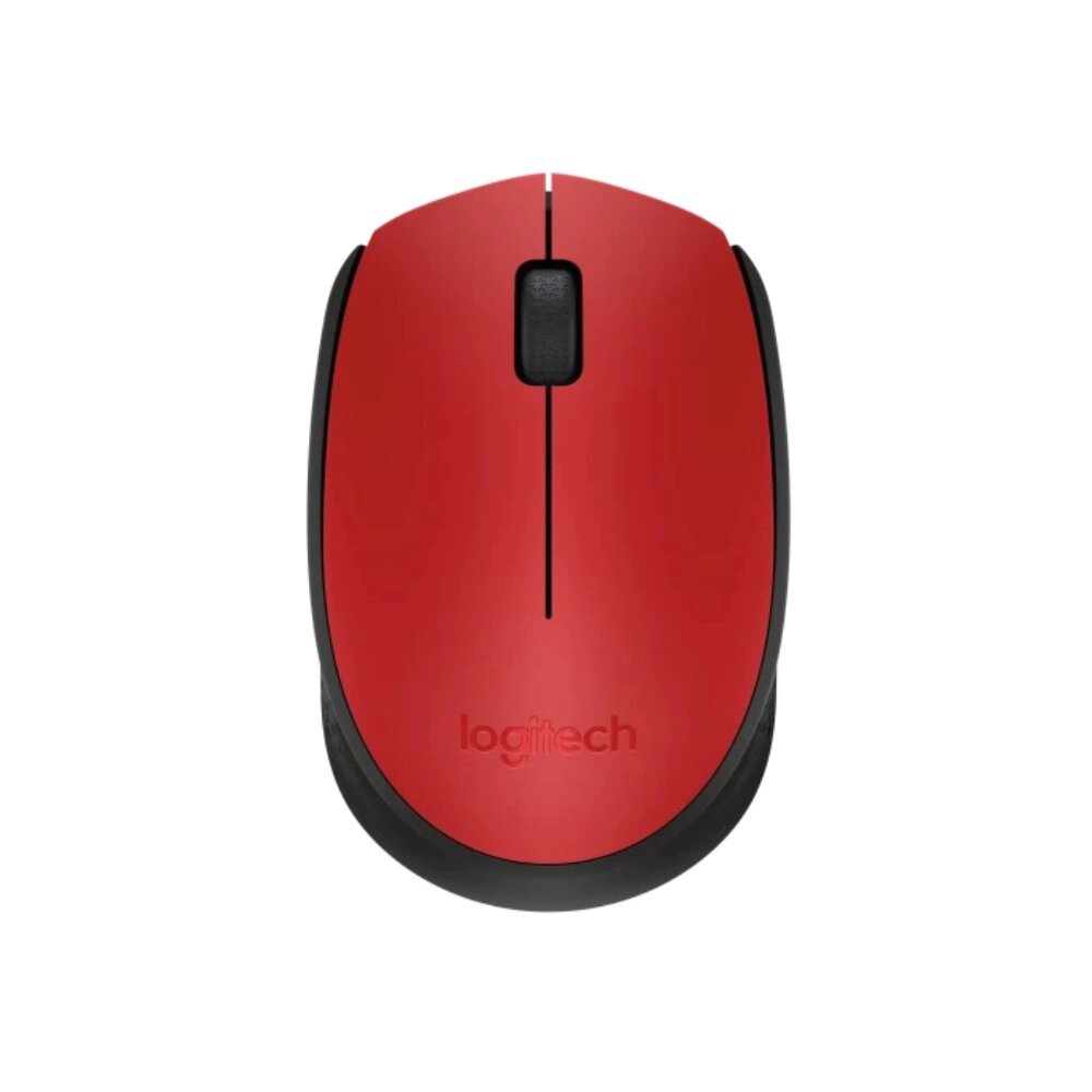 Мышь Logitech "Mouse M171", беспроводная, 1000 dpi, 3 кнопки, красный от компании «Офистон маркет» - фото 1