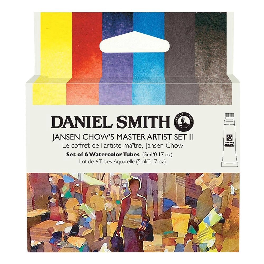 Набор акварели Daniel Smith "Jansen Chow's Master Artist Set II", 6 цветов, тубы от компании «Офистон маркет» - фото 1