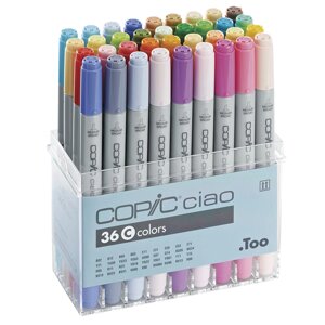 Набор маркеров перманентных "Copic ciao" C, 36 цветов