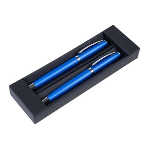 Набор ручек"Alphabet"ручка шариковая автоматическая и роллер, синий