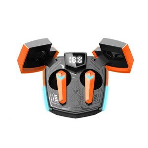 Наушники беспроводные "CANYON Doublebee CND-GTWS2O Gaming Orange", оранжевые