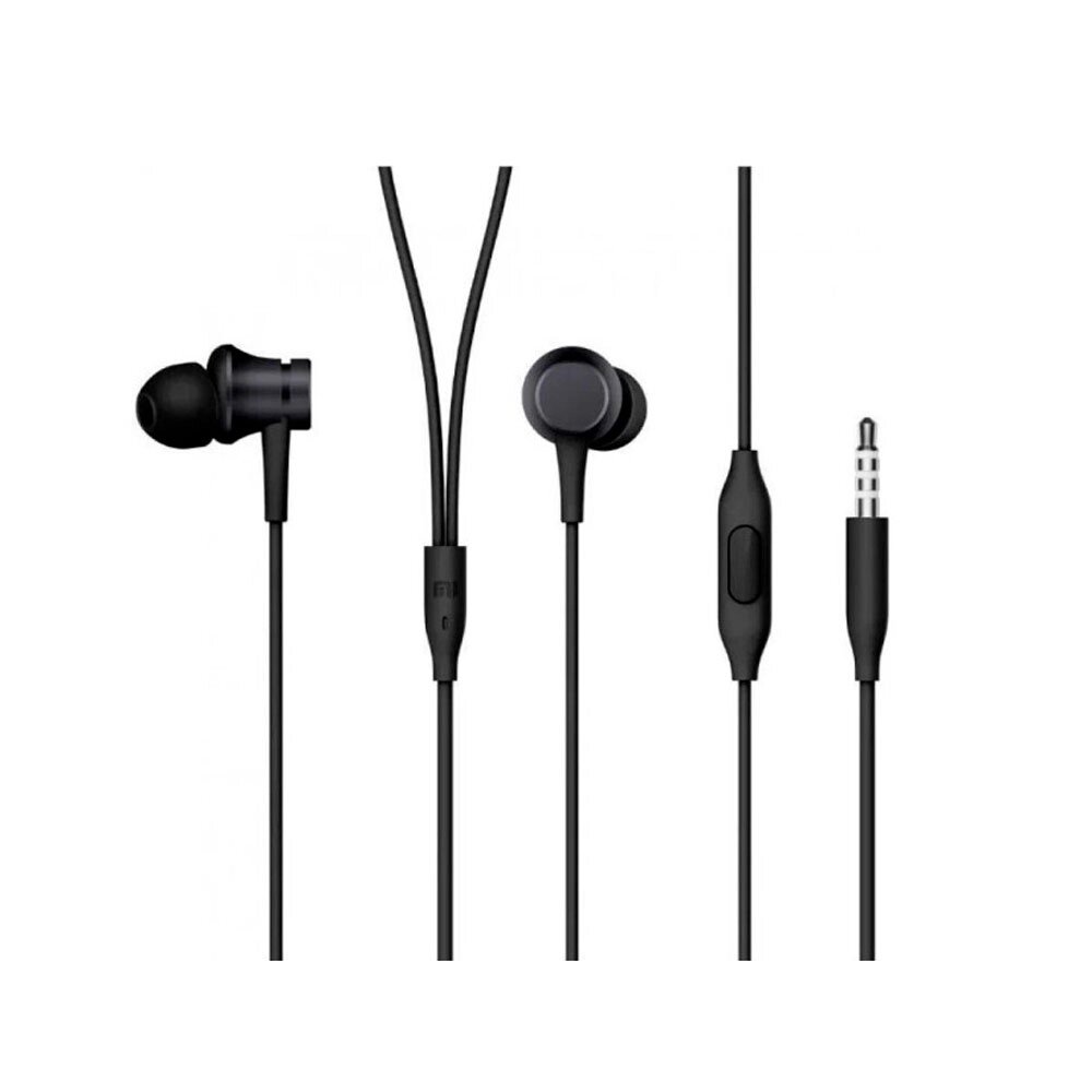 Наушники с микрофоном Xiaomi Mi "In-Ear Headphones Basic ZBW4354TY", черный от компании «Офистон маркет» - фото 1