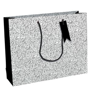Пакет бумажный подарочный "Excellia. Baudelaire", 37.3x11.8x27.5 см